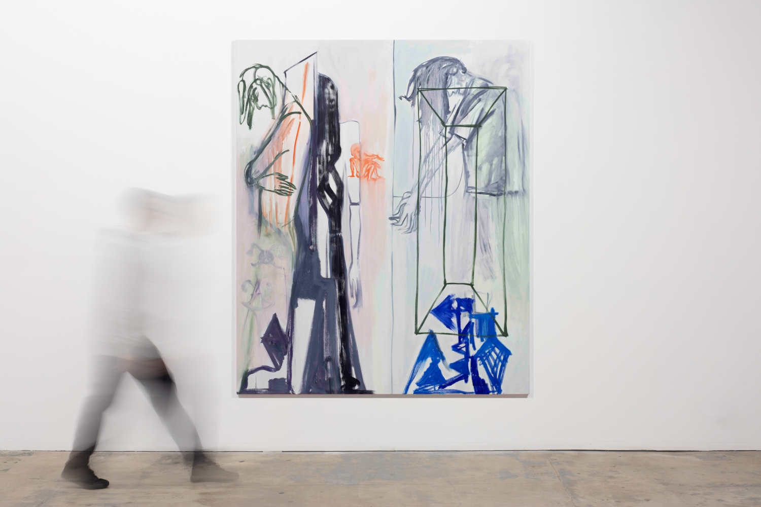 Stefania&amp;nbsp;Batoeva
Untitled, 2021
oil on canvas
90.5 x 74.8 in
230 x 190 x 3.6 cm