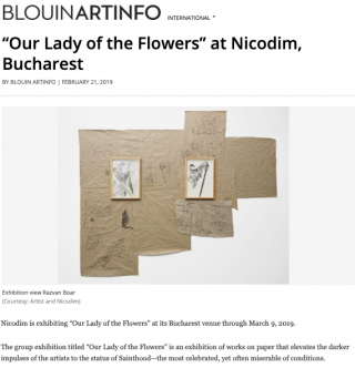 'Our Lady of the Flowers' featured in ArtBlouin Info