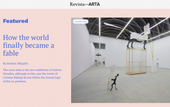 "How the world finally became a fable" | Cristian Răduță: The Extra Mile in Revista ARTA