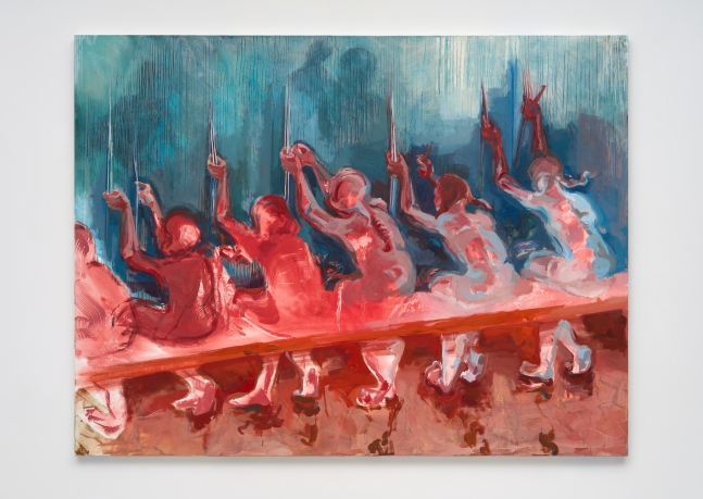 Shoora Majedian&amp;nbsp;

Weaving the Red,&amp;nbsp;2020&amp;nbsp;

oil on canvas&amp;nbsp;

59.75 x 78.75 in&amp;nbsp;

151.76 x 200.03 cm