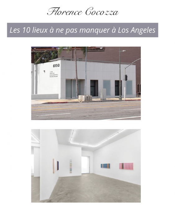 Nicodim Gallery featured in '10 Art Spaces Not to be Missed in Los Angeles'