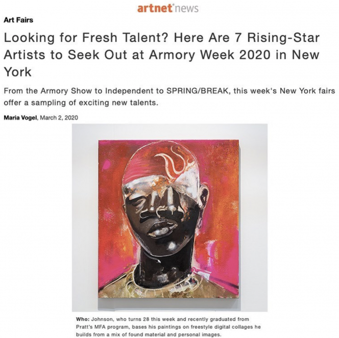 Devin B. Johnson a 'Rising Star' to Watch at the 2020 Armory Show