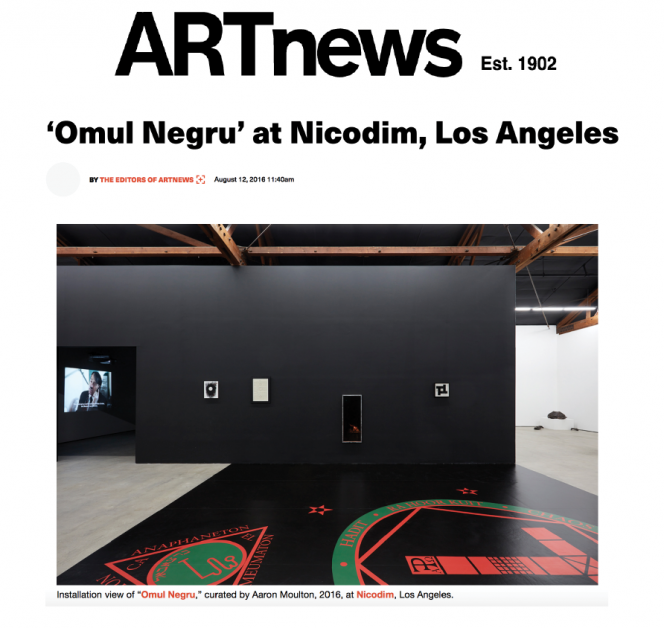 ‘Omul Negru’ at Nicodim, Los Angeles