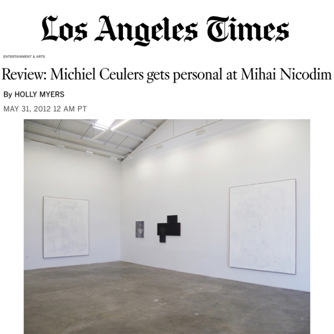 Review: Michiel Ceulers gets personal at Mihai Nicodim Gallery