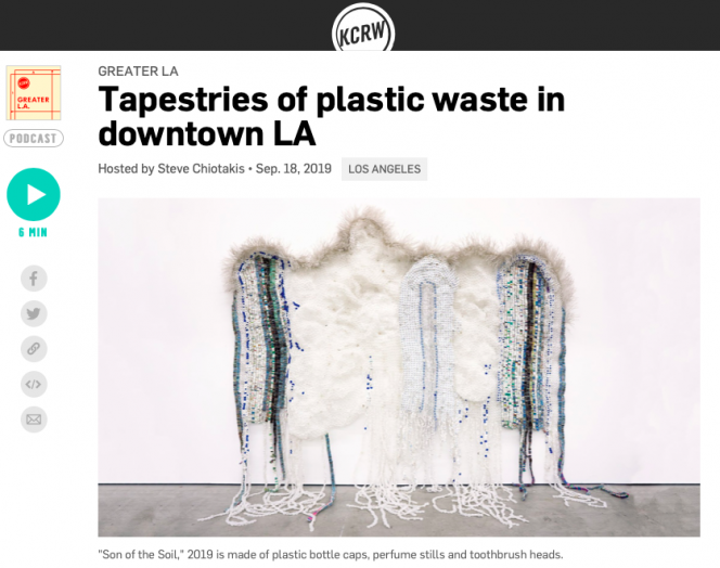 Tapestries of Plastic Waste in Downtown LA on KCRW's 'Greater LA'
