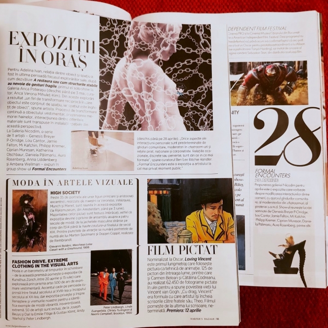 Formal Encounters featured in Elle Romania & Harper's Bazaar Romania