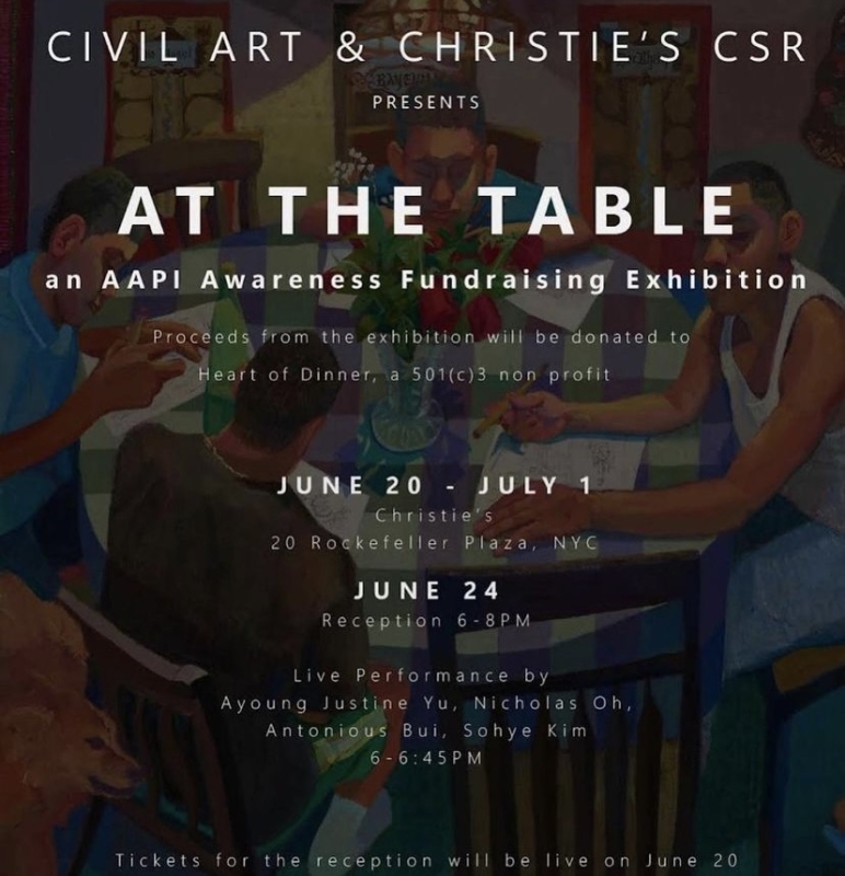 Dominique Fung featured in 'At the Table' an AAPI Awareness Fundraising Exhibition